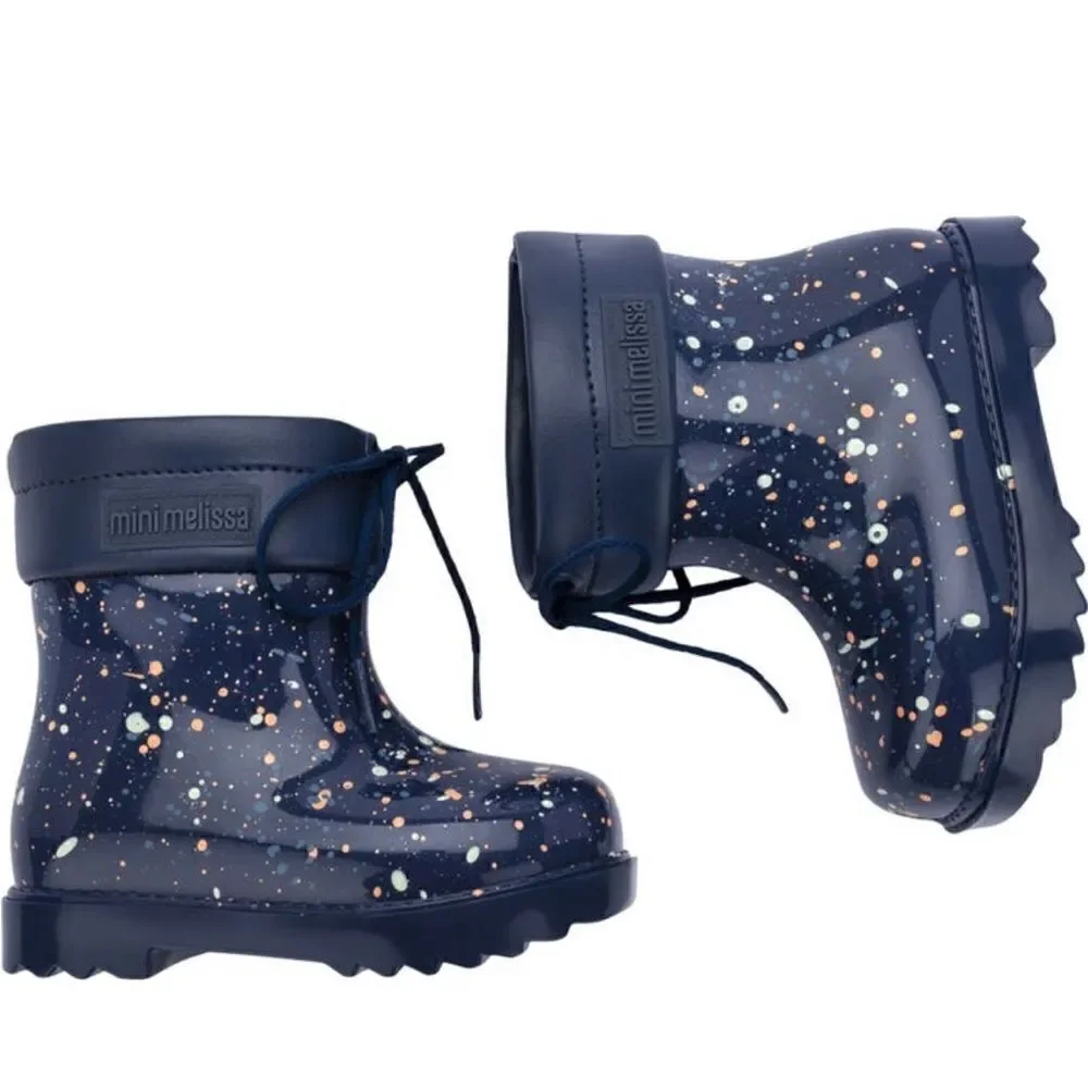 Mini Melissa Kids  water resistant  rain comfy boot size 2 NIB